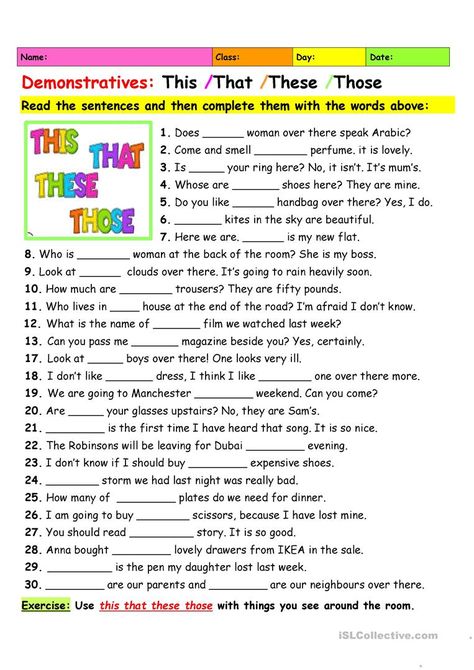 This And That Worksheet, This That These Those Activities, This That Worksheet, This Or That Worksheet For Kids, This That These Those, Demonstratives Worksheet, This That These And Those Worksheets, This That These Those Worksheet, Esl This That These Those