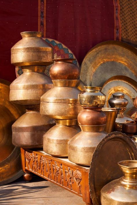 Dhanteras, Metal Objects, Utensils, Indian Festivals Brass Utensils, Copper Utensils, Copper Wedding, Photo Board, Copper Pots, Photo Boards, Copper And Brass, Diwali, First Day