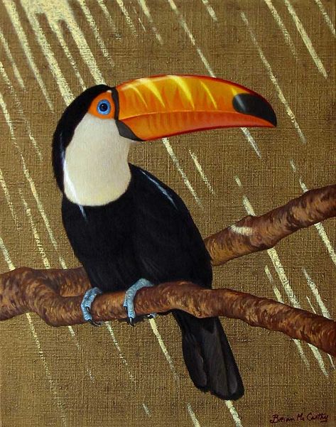 Toucan Illustration, Toucan Art, Toco Toucan, Toucan Bird, Small Canvas Paintings, Magic Realism, Tropical Art, Tropical Birds, Exotic Birds