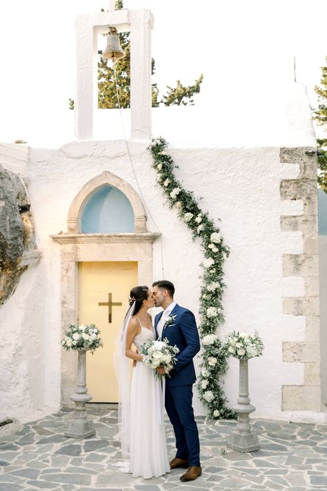 Traditional Greek Wedding, Greek Style Wedding Dress, Grecian Wedding Dress, Greek Wedding Dresses, Greek Islands Wedding, Grecian Wedding, Mykonos Wedding, Linen Wedding Dress, Santorini Wedding