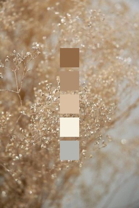 Silver And Brown Color Palettes, Gold And Brown Color Scheme, Wedding Inspo Champagne Colors, Gold Bedroom Ideas Color Schemes, Wedding Decorations Champagne Color, Champagne Wedding Colors Palette, Shiny Color Palette, Beige Gold Wedding Theme, Gold And White Wedding Aesthetic