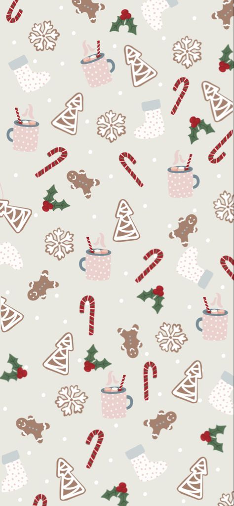 Christmas Asethic Wallpaper, Cute Wallpapers Xmas, Cute Chrismas Wallpers, Aesthetic Iphone Wallpaper Christmas, Cute Christmas Wallpaper Backgrounds, Christmas Print Wallpaper, Christmas Wallpaper Cute Aesthetic, Christmas Themed Background, Holiday Wallpaper Aesthetic Christmas