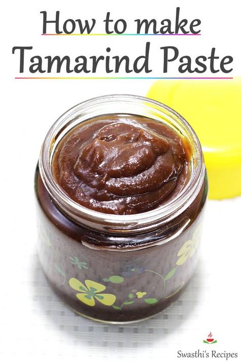 Tamarind Paste Recipes, Tamarind Recipes, Tamarind Sauce, Spice Mix Recipes, Tamarind Paste, Paste Recipe, Thai Cooking, Cooking Recipes Healthy, Homemade Spices