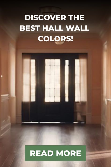 Discover the best wall colors for your hallway to bring a fresh and inviting feel to your home! Find inspiration for the perfect hallway colors that will make a lasting impression on you and your guests. Whether you prefer bold and dramatic hues or soft and serene tones, we've got you covered with the top picks for enhancing your hallway's beauty. Say goodbye to boring walls and hello to a stunning entrance with these expert-approved hallway color ideas! Hallway Color Schemes, Wall Colours For Hall, Hallway Color Ideas, Hallway Colors, Popular Wall Colors, Hallway Colour Schemes, Best Wall Colors, White Hallway, Hallway Makeover