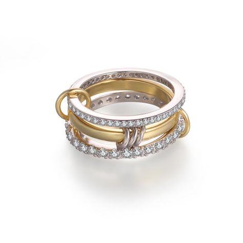 PRICES MAY VARY. Silver Gold Rings Set: The stacking ring consists of 3 rings, two gold band and one CZ sterling silver band, connected by a gold vein ring, creating a sleek, minimalist ring set that is sure to make your fingers look distinctive and sparkly. Perfect Gift: These stackable rings for women are a summer gift for yourself or your wife, your love. Suitable for vacation, beach party, summer, birthday, anniversary, graduation and many other occasions. Elevate Your Style: With this exqui Anniversary Band Stack, Ring Combos, Gold Rings Set, Silver And Gold Rings, Rings Set For Women, Silver Bands, Mixed Metal Rings, Dainty Band, Gold Promise Rings