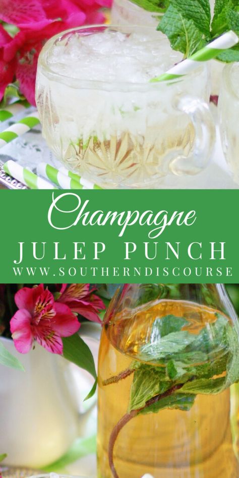 Mint Julep Punch, Kentucky Derby Food, Kentucky Derby Recipes, Southern Discourse, Derby Recipe, Southern Cooking Recipes, Oven Baked Recipes, Ky Derby, Beverage Recipes