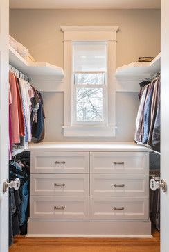 Traditional Storage & Closets Photos Design Ideas, Pictures, Remodel, and Decor - page 2 Small Master Closet, Small Walk In Closet, Closet Small Bedroom, Organized Closet, Walking Closet, Walk In Closet Design, Closet Drawers, Closet Layout, Small Closets