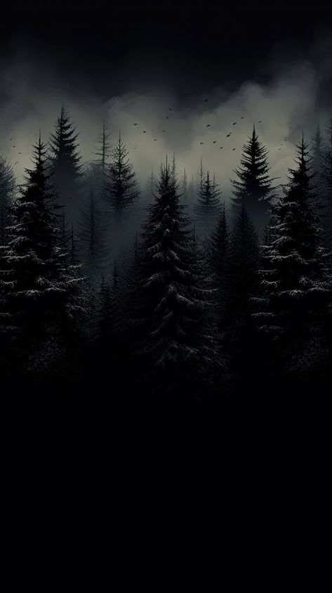 Forest outdoors nature plant.  | premium image by rawpixel.com Dark Wallpaper Nature, Cool Wallpapers For Men Iphone, Black Forest Wallpaper, Wallpaper Black Dark, Dark Nature Wallpaper, Dark Forest Background, Dark Forest Wallpaper, Black Background Aesthetic, Iphone Wallpaper Dark