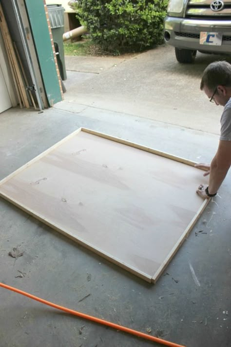 If you don't want to pay $150+ for large frames, this project is a must! It's an EASY DIY project and will only cost about $25 or less to make! How to Make a Huge Frame for Cheap | DIY Picture Frame | DIY Frame | DIY Art | DIY Wall Decor | DIY Wall Frame How To Make A Wooden Picture Frame, Diy Artwork Frame, Simple Diy Projects For The Home, How To Make Frames For Pictures, Diy Large Wall Frame, How To Frame Posters, Diy Huge Wall Art, Diy Picture Frames On The Wall, Diy Poster Frame