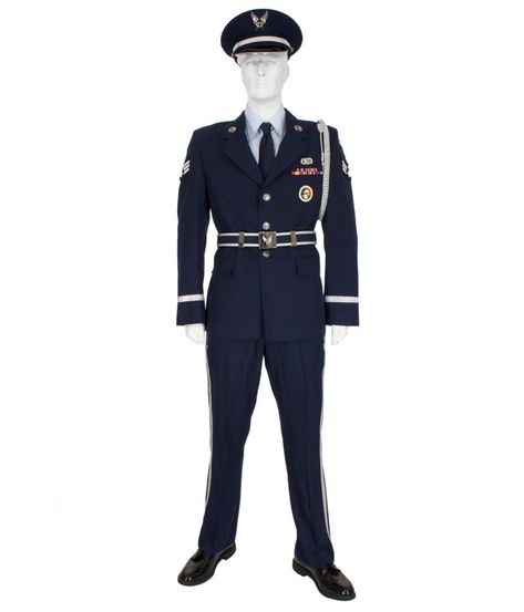 Air Force Enlisted Honor Guard - Eastern Costume Air Force Uniform, Air Force Uniforms, Guard Uniform, Honor Guard, Rental House, North Hollywood, Buckle Shoes, Military Uniform, Motion Picture