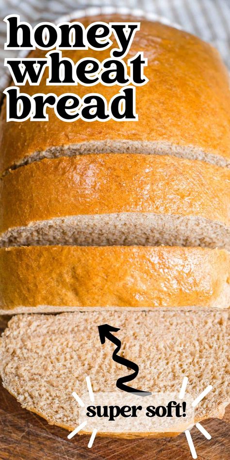 Homemade Honey Wheat Bread Recipes, Easy Homemade Whole Wheat Bread, Integral Bread Recipes, Easy Whole Wheat Bread Recipes, Vegan Wheat Bread Recipe, Homemade Honey Wheat Bread, Honey Wheat Bread Recipe, Simple Homemade Bread, Honey Bread Recipe