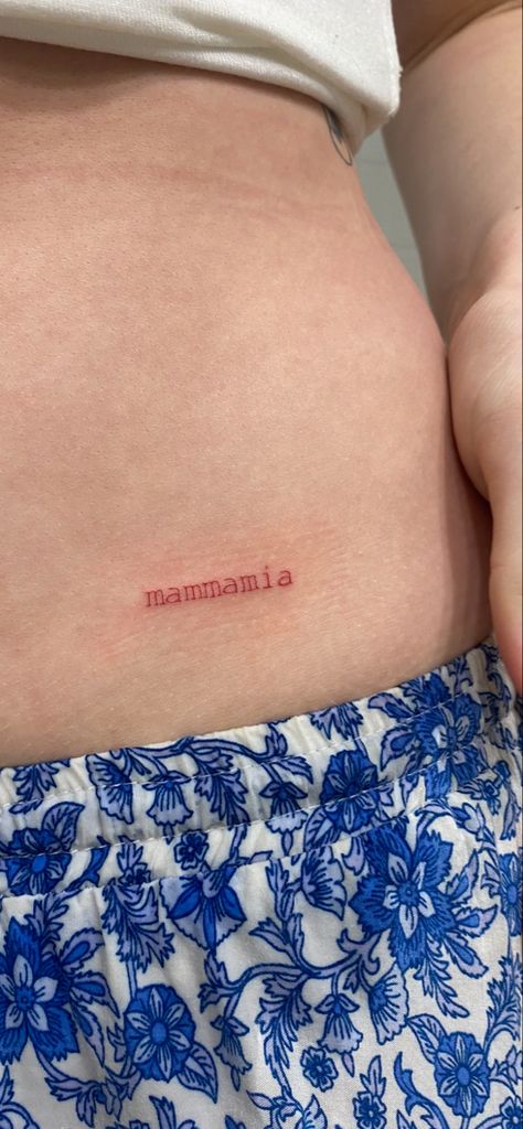 Artsy Fine Line Tattoo, Mamma Mia Aesthetic Tattoos, Maneskin Inspired Tattoo, Mamma Mia Tattoos Ideas, Mamma Mia Minimalist Tattoo, Maneskin Tattoo Ideas, Mamma Mia Inspired Tattoo, Mamma Tattoo, Mama Mia Tattoo