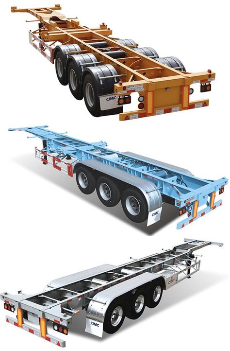 Container Chassis Trailer Models - CIMC Trailers Cargo Trailer Workshop, Semi Truck Trailer, Sci Fi Semi Truck, Semi Cattle Trailer, Trailer Frame, Semi Trailer Truck, Sea Containers, 40ft Container, Independent Trailer Suspension