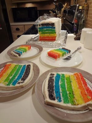 Rainbow Cake (Dairy-Free Options) | The Stockpot Dairy Free Rainbow Cake, Rainbow Unicorn Birthday, Fun Baking, Dirty Dishes, Dairy Free Options, Stock Pot, Rainbow Cake, Rainbow Unicorn, Pound Cake