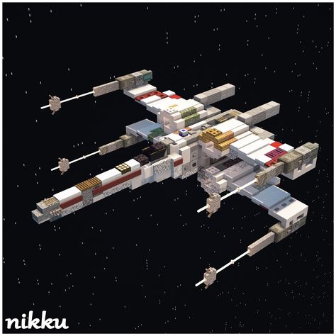 "Red 5 standing by" 💡 Shaders: Complimentary 🪚 Built On: play.bakery.builders 🏷️ #minecraft #minecraftdesign #minecraftart #minecrafthouse #bedrock #minecraftgaming #minecrafthome #minecraftjava #minecraftbuilds #starwars #starwarsart Minecraft Star Wars, Minecraft Vehicles, Play Bakery, Interior Minecraft, Mc Builds, Minecraft Decorations, Minecraft Builds, Minecraft Art, Minecraft Projects