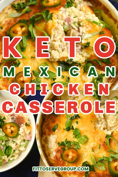 Rotisserie Chicken Recipes Healthy Keto, Keto Recipe Using Rotisserie Chicken, Low Carb Mexican Casserole Chicken, Low Carb Mexican Chicken Bowl, Keto Rotisserie Chicken Casserole, Keto Dinner Recipes With Rotisserie Chicken, Keto Chicken Mexican Casserole, Bariatric Chicken Casserole, Leftover Chicken Low Carb Recipes