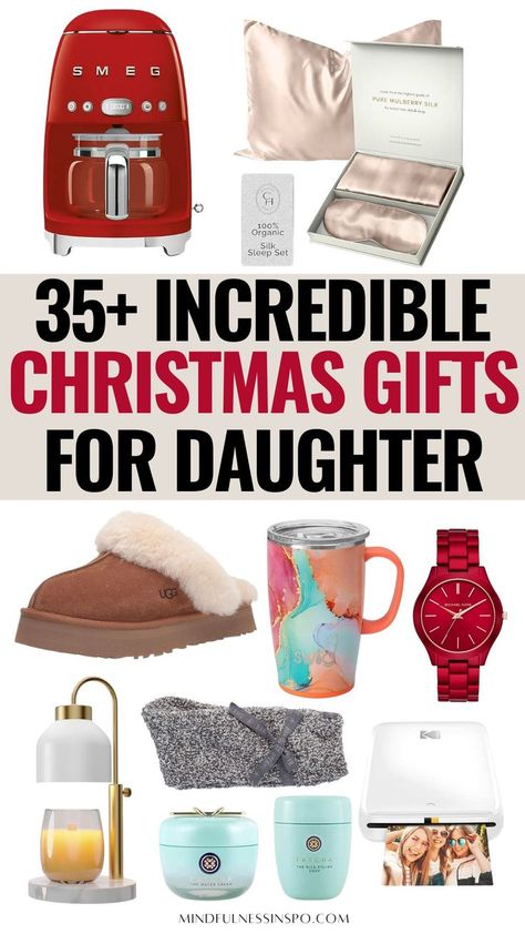 35+ incredible Christmas gifts for daughter on mindfulnessinspo.com Christmas Gift Basket Ideas For Daughter, Fun Gifts For Adult Daughter, Adult Children Gifts Christmas, Best Christmas Gifts For Adult Daughters, Daughter Christmas Gift Ideas, Gifts For Adult Children Christmas, Adult Kids Christmas Gifts, Gifts For Daughter In Law Christmas, Gifts For Daughters Boyfriend