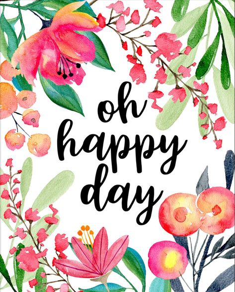 Oh Happy Day | Glory In Her Midst Designs March Goals, Alistair Maclean, Boxed Wine, Happy Monday Quotes, Album Decor, Honey Skin, Garden Clipart, Frida Art, Oh Happy Day