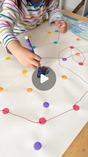 Fynn Sor | Happy Tot Shelf on Instagram: "Can you believe how this simple Dot-to-Dot Rocket activity 🚀 have so many benefits for young children? 🔴 Hand-Eye Coordination: Connecting the dots requires precise coordination between the eyes and hands, helping children develop fine motor skills. 🟠 Fine motor and pre-writing skills: Dot-to-dot activities lay the groundwork for more complex motor skills like writing and drawing.  🟡 Focus: Completing a dot-to-dot requires sustained attention, helping children develop concentration skills. 🟢 Visual Discrimination: Those dots of different colors aren’t just fun—they’re building blocks for visual discrimination skills, nurturing young eyes to see and connect patterns. . ❤️ Love this activity? Brace yourself for even more excitement with The Happ Rocket Activity, Eye Hand Coordination Activities, Fine Motor Crafts, Joining Dots, Dot Activities, Visual Motor Activities, Writing Activities For Preschoolers, Discovery Zone, Space Activities For Kids