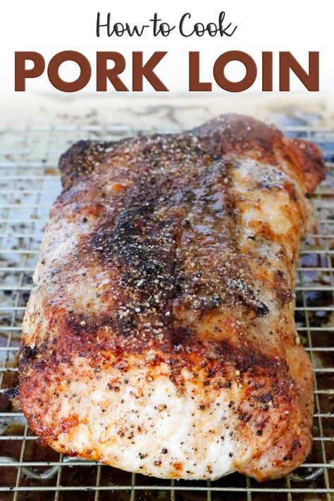 Crispy Pork Loin, Pork Loin Oven, Boneless Pork Loin Recipes, Pork Loin Recipes Oven, Pulled Pork Salad, Baked Pork Loin, Holiday Roast, Boneless Pork Loin Roast, Loin Recipes