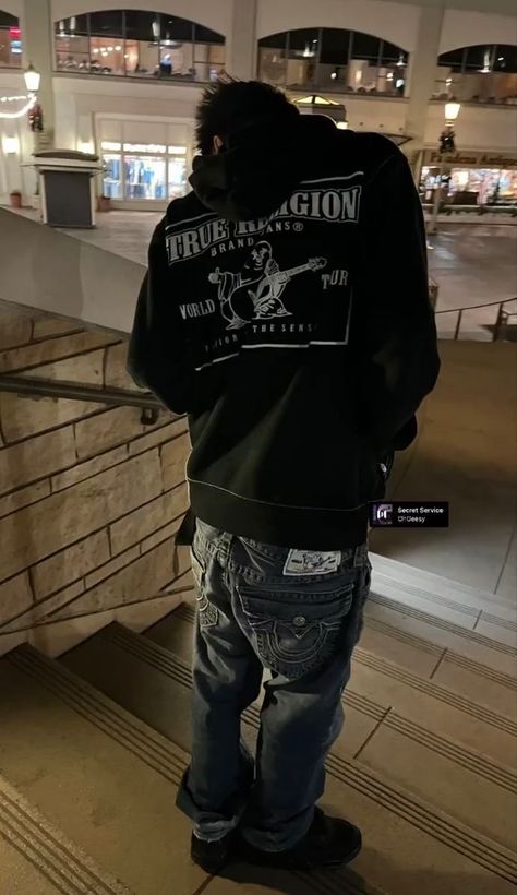 Boys Baggy Outfits, Edgar Drip, Edgar Fits, Edgar Outfits, Aizawa Aesthetic, True Religion Jeans Outfit, Edgar Style, Curly Heads Boys Hispanic, True Religion Outfits