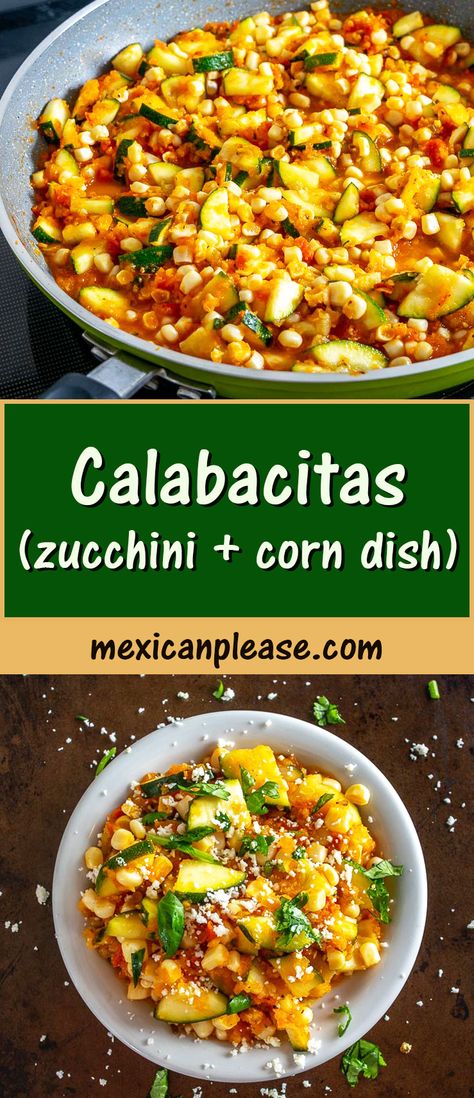 Mexican Food Recipes Zucchini, Zuccini Sides Dishes Mexican, Healthy Calabacitas Recipe, Chicken Calabacitas Recipe, Calabacitas Recipe Mexican, Calabaza Squash Recipes, Calabacitas Soup Recipe, Calabasitas Mexican Recipe, Calabacitas Recipe Chicken