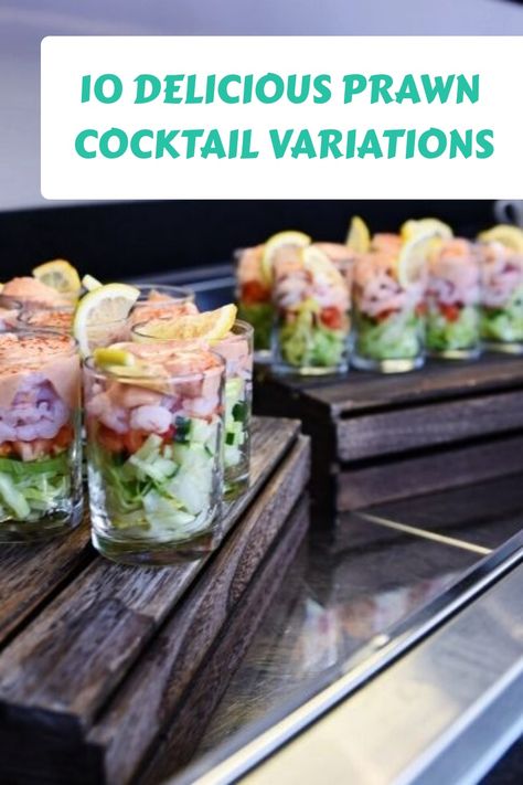 10 Delicious Prawn Cocktail Variations Seafood Cocktail Recipes, Prawn Cocktail Recipe, Prawn Cocktail Crisps, Prawns Appetizers, Marie Rose Sauce, How To Cook Lamb, Grilled Prawns, Seafood Sauce, Prawn Cocktail