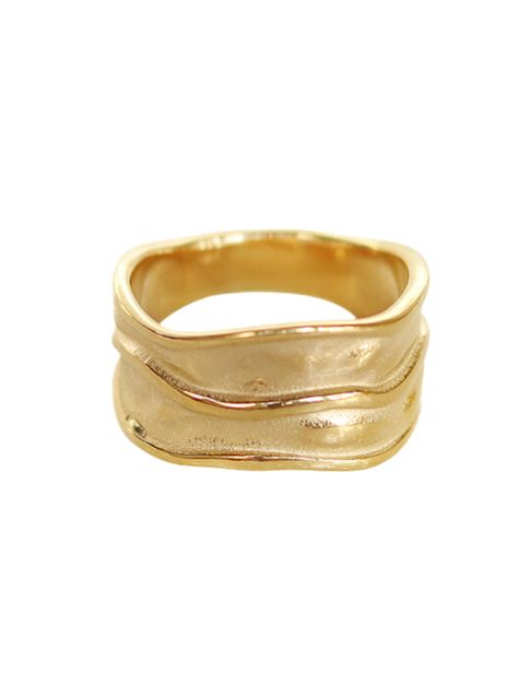 PRICES MAY VARY. UNIQUE HAMMERED RING:This beautiful gold-plated hammered ring for women is made with an unique textured style.You can wear this band ring with other rings for a stacking look or individually for a bold look. PREMIUM QUALITY: This gold thick ring is made from high-quality stainless-steel.This beautiful design means you are being loved. HYPOALLERGENIC: These gold statement rings are plated with 18K gold for a long-lasting finish. Also, these textured rings are Hypoallergenic, Nick Gold Thick Band Ring, Thick Band Rings Women, Thick Thumb Ring, Sister Rings For 3 Simple, Chunky Ring Gold, Brushed Gold Jewelry, Chunky Mixed Metal Rings, Cool Rings Women, Tarnish Free Rings