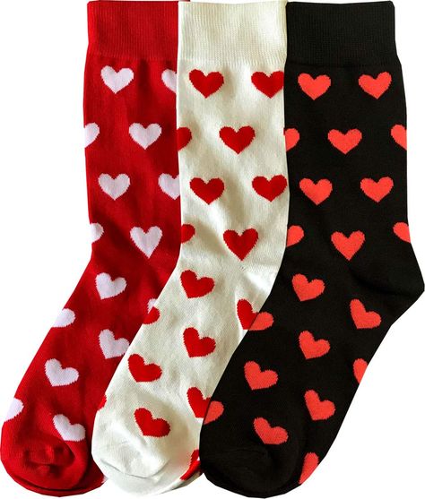 PRICES MAY VARY. Cotton Pull On closure Machine Wash Ships Out The Next Day From the USA Valentines Day Heart Gift Novelty Mens Cotton Socks 3 PACK Adult Mens Casual Combed Cotton Socks Fits Size 7-13 3 Pair per Pack by Kings Of NY a Streetwear Brand All our products are shipped Quickly with Tracking Our KINGS OF NY Valentines Day Heart Gift Novelty Mens Cotton Socks 3 PACK are super comfortable and stylish. Our men's cotton socks are the perfect valentines day gift to yourself, a friend or any Valentines Socks, Halloween Pjs, Mens Novelty Socks, Cheap Socks, Heart Socks, Valentines Day Heart, Comfortable Socks, Fashion Autumn, Warm Socks