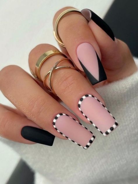 Love black and white nails? Sharing the most classy black and white nail designs and ideas that are perfect for every occasion. Call Nails 2022, Black And White Nail, Black And White Nail Designs, Blue And Silver Nails, Black And White Nails, Trendy Nail Polish, Black And White Nail Art, Nail Polish Colors Summer, Watermelon Nails