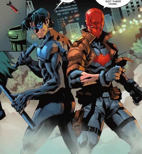 Nightwing And Red Hood, Nightwing Red Hood, Red Hood Comic, Hood Wallpapers, Ghouls Just Wanna Have Fun, Red Hood Jason Todd, Univers Dc, Arte Dc Comics, Dc Comics Artwork