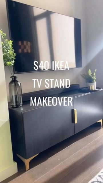 Tv Unit Diy, Diy Ikea Furniture, Tv Stand Makeover, Ikea Tv Stand, Ikea Furniture Makeover, Ikea Tv, Easy Budget, Ikea Furniture Hacks, Diy Ikea