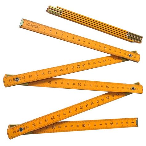 Wooden Measuring Stick 1 Meter Folding Metric Ruler Metric Scale Carpenters Ruler Wood Measuring Meter Stick, Measuring Stick, Ruler, School Supplies, Wood, Quick Saves