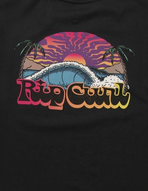 Five Panel Cap, 80s Design, Surf Design, Skate Art, Graphic Tee Design, Coastal Art, Rip Curl, Cool Posters, Black T Shirt