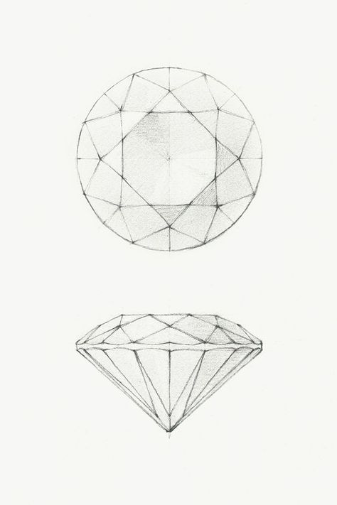 Tiffany diamonds are properly proportioned and cut to achieve the ideal balance of brilliance, dispersion and scintillation. #TiffanyPinterest: Jewel Drawing, Jewelry Rendering, Tiffany Diamond, Diamond Drawing, Jewellery Design Sketches, Jewelry Design Drawing, Jewelry Illustration, Plakat Design, Kunst Inspiration