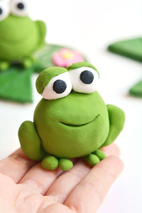 New Diy Ideas, Frog Clay, One Little Project, Clay Monster, Clay Activity, Clay Frog, Rain Frog, Make Your Own Clay, Activities To Do At Home