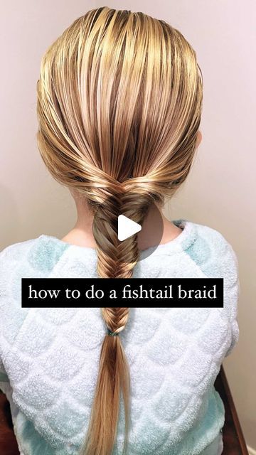 970 likes, 53 comments - audreymcclellan on January 2, 2021: "How To Do a Fishtail Braid 🥰 I told you, I’m all about the easy. This is one of the easiest to learn because it’s literally just pulling pieces over each other. Once you watch it, you’ll get the swing if it. 👍🏼 Let me know how you do!! And love for you to follow me for daily hairstyles and tutorials!! 🥰 . #hairstyles #hair #hairstyle #fishtailbraid #fishtailbraids #fishtail #braids #braidstyles #braid #braidedponytail #hairtransf Fish Tail Braid Natural Hairstyles, Braid With A Ribbon, Pony Tailed Hairstyle With Braid, Simple Fishtail Braid, Fish Tail Pig Tails, Easy Fishtail Braid Step By Step, Braid Styles For Fine Hair, How To Braid Fishtail, How To Do Fishtail Braids