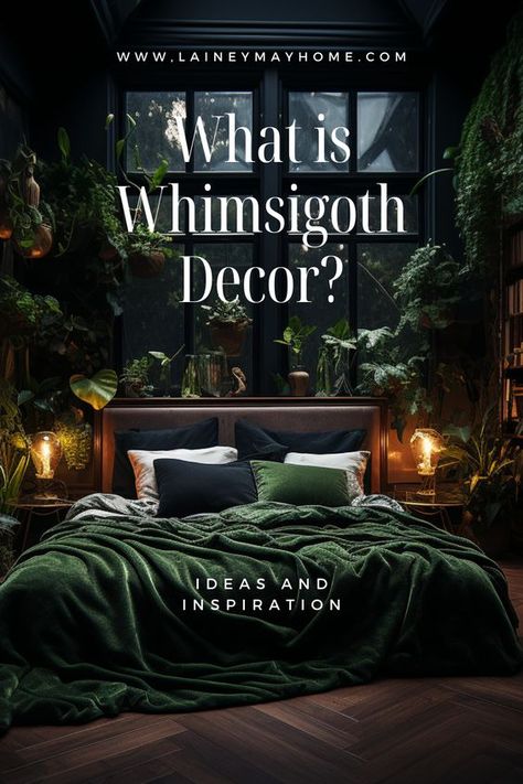 What is whimsigoth? Explore this decor style that blends whimsical and gothic into one dreamy atmosphere. Find out eight ways to embrace this new trend! #whimsygothbedroom #whimsygothdecor Witchy Boho Home Decor, Gothic Cottage Core Living Room, Gothic Whimsy Decor, Venetian Decor Interior Design, Modern Gothic Home Decor Living Room, Cozy Whimsical Home, Enchanted Room Ideas, Moody Whimsical Interior, Goth Bohemian Decor