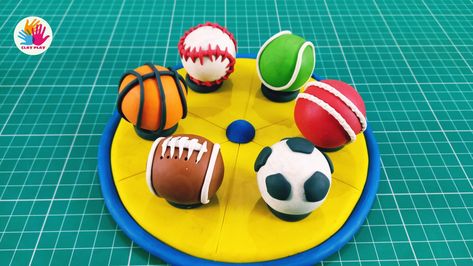 Hello friends, today we will learn how to make balls used in different sports from clay. Such as cricket ball, tennis ball, foot ball, base ball, basketball ball and rugby ball. How can we make all these balls easily, you can learn in this video. Clay Art Tutorial, Clay Ball, Clay Art For Kids, Clay Modelling, Cricket Ball, Making Toys, Ball Basketball, Sporting Clays, Modelling Clay