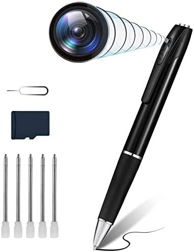 Hidden Camera, Spy Camera Pen with 32GB SD Card, Pen Camera with 1080P, Nanny Cam with 180 Minutes Battery Life, Body Camera for Home Security or Classroom Learning[2022 Version] Pen Camera, Mini Spy Camera, Body Camera, Nanny Cam, Spy Camera, Hidden Camera, Nanny, Home Security, Battery Life