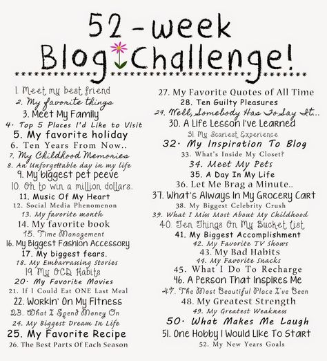 This Precious Life of Mine: 52 Week Blog Challenge!!! Blog Post Topics, Youtube Channel Ideas, Blogging Ideas, Journaling Prompts, Blog Challenge, Writing Exercises, Blog Ideas, Blogging 101, Content Planning