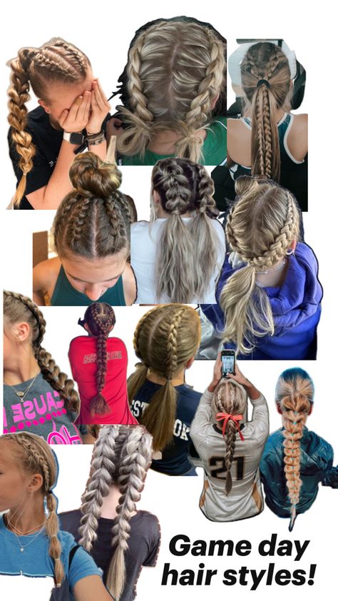 Hair styles that will work for also at every sport Cute Marching Band Hairstyles, Camo Hairstyles, Southern Hairstyles Country, Country Hairstyles Cowgirls Hair, Cute Country Hairstyles, Country Hair, Country Girl Hairstyles, Cowgirl Hairstyles, Country Girl Hair