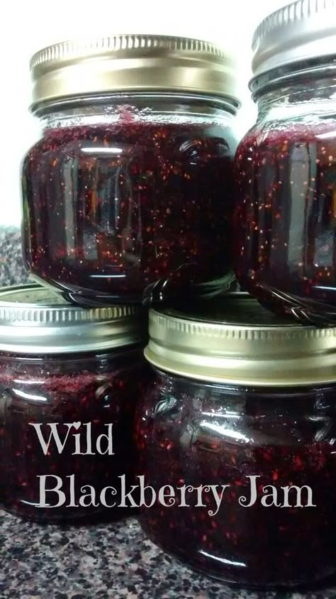 Blackberry Jelly Recipe With Pectin, Blackberry Jelly Recipe, Blackberry Jam Recipe, Homemade Blackberry Jam, Blackberry Jam Recipes, Canning Jam Recipes, Blackberry Recipes, Jam Recipes Homemade, Canning Jam