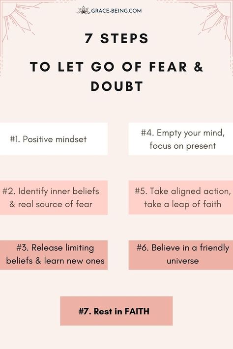 How do you let go of fear? What can you do to overcome it? I’ve had my own experience with fear lately which inspired me to write these 7 steps for you. how to overcome fear| let go of fear| getting over fear | faith not fear | overcoming fear #fearovercome #freedomfromfear #quotesaboutfear #fearquotes #dontfearquotes #havenofearquotes #fearnotquotes #quotesfear #fearquotesmotivation #faceyourfearquotes #faithquotes #quotesfaith #hopefaithquotes Faith Vs Fear, Fear Of Engulfment, How To Make People Fear You, How To Get Over Fear, Letting Go Of Fear Quotes, How To Let Go Of Fear, How To Overcome Fear, Overcome Fear Quotes, Fear Of Fear