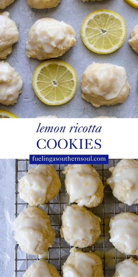 Light, soft, and melt-in-your-mouth delicious, these lemon ricotta cookies are the perfect sweet Southern treat. Made with both fresh-squeezed lemon juice and zest, they’re bursting with bright citrus flavor in every bite. Cookies With Lemon, Lemon Ricotta Cookies, Ricotta Cookies, Squeezed Lemon, Lemon Ricotta, Lemon Glaze, Favorite Dessert, How To Squeeze Lemons, Favorite Desserts