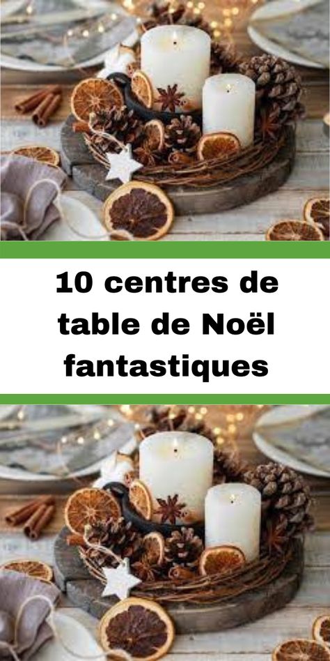 Table Nouvel An Decoration, Centre Table Noel, Deco Table Noel Diy, Deco Table Noel, Noel Diy, Apres Ski, Deco Table, Decoration Table, Pillar Candles