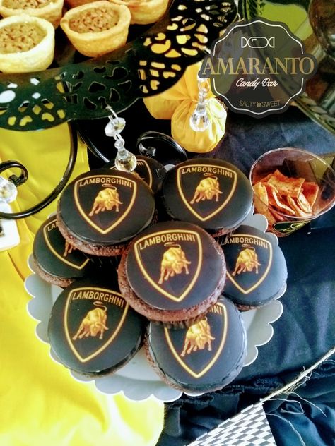 Lamborghini cupcakes Lamborghini Cupcakes, Corvette Birthday, Lamborghini Birthday, Auto Party, Power Ranger Party, Fast Five, Dominic Cooper, Bday Cake, Power Ranger