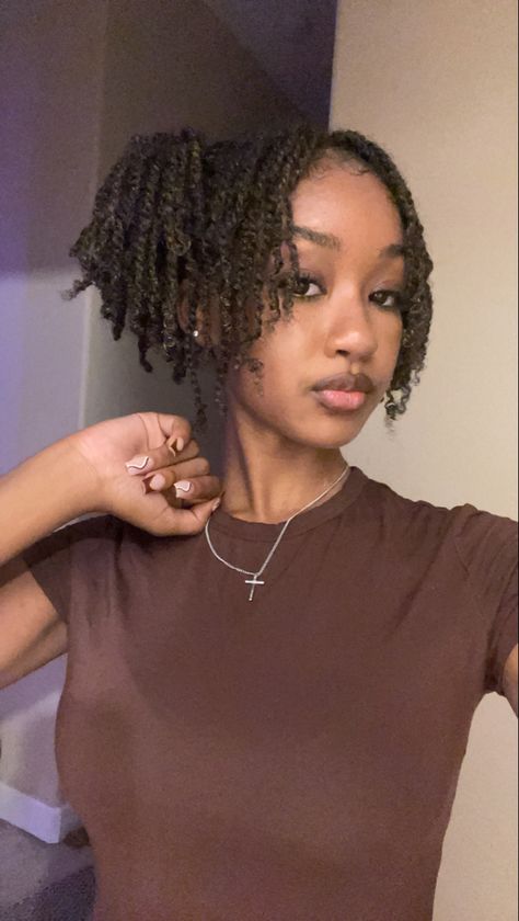 Simple Twists Natural Hair, Natural Twists On 4c Hair, Twists On Black Women Natural Hair, 4c Twists Hairstyles, Hairstyles For Mini Twist, Mini Twist Hairstyles Long, 2 Strand Hairstyles, Mini Twists Added Hair, 2 Strand Twist On Short Natural Hair