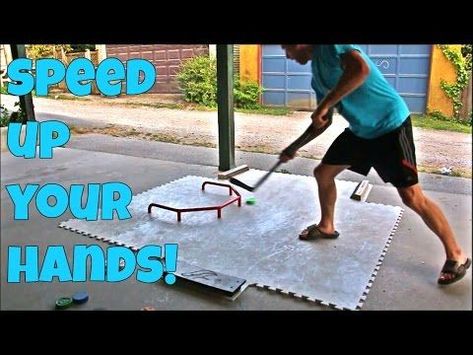 9 Stickhandling Drills to Make Your Hands Faster - YouTube Hockey Stick Crafts, Hockey Workouts, Hockey Drills, Hockey Room, Inline Hockey, Hockey Kids, Hockey Quotes, Youth Hockey, Hockey Training