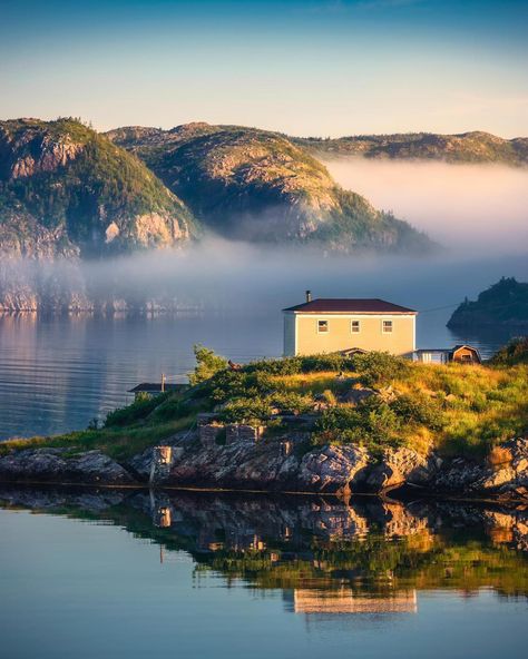 Imagine having a backyard like this! A misty morning at Burin Newfoundland. . . . . . . #newfoundland #newfoundlandandlabrador #explorenl #explorenewfoundland #explorecanada #canada #burin #outports #outport #landscape #landscapephotography #landscapephotos #newfoundlandphotos #newfoundlandphotagrapher #newfoundlandphotography Canada Newfoundland, Labrador Canada, Newfoundland Canada, Scotland Forever, Morning Fog, House Sitting, Blue Forest, Explore Canada, Newfoundland And Labrador